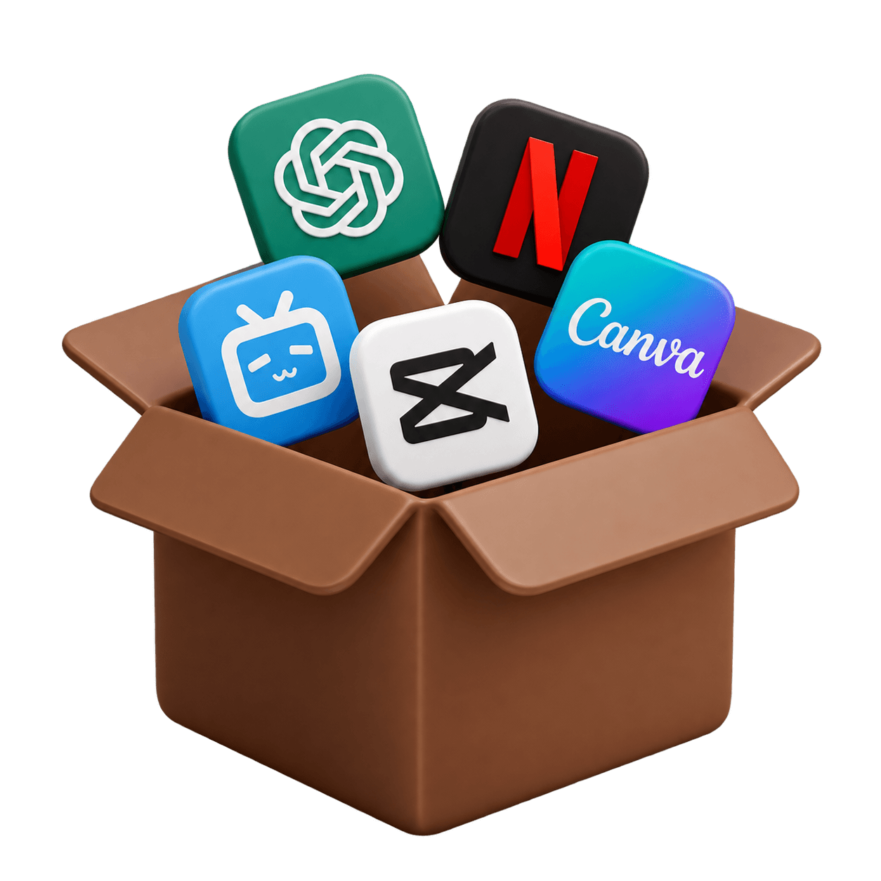 Satu box berisi berbagai aplikasi premium