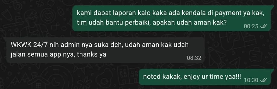 Bukti langsung dapat akses aplikasi premium setelah bayar SatuBox